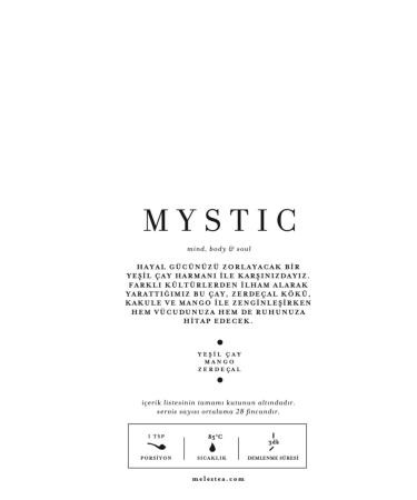 Melez Tea Mystic Tea 50 gr - Mango Green Tea - Buy Online on GoSupps.com
