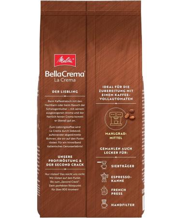 melitta Bellacrema Lacrema Medium Flavored Coffee Beans 1000 gr. - Buy Online on GoSupps.com