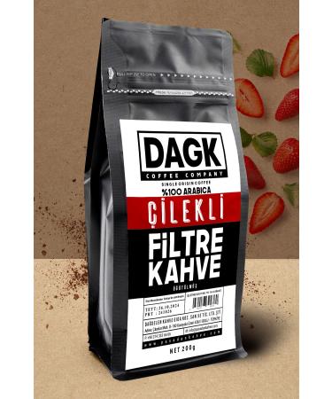 Dagk Strawberry Filter Coffee Ground 200g (flavored) - Buy Online on GoSupps.com