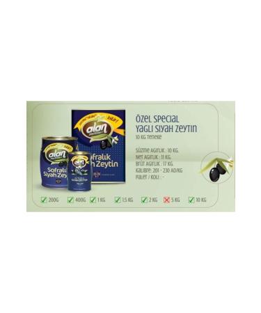 Alan zel Special Oily Olive 2 Kg 201-230 - Buy Online on GoSupps.com