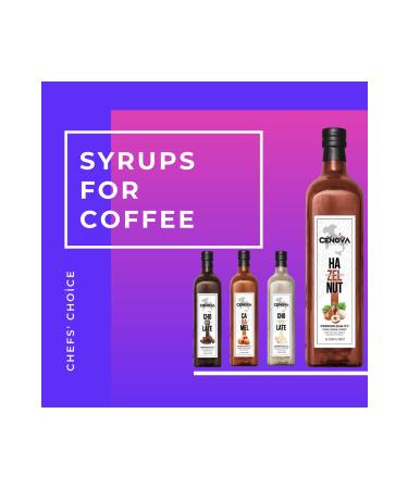 Cenova Salted Caramel Salted Caramel Syrup 1000 Ml Coffee Syrup High Flavor Cocktail Syrups - Buy Online on GoSupps.com