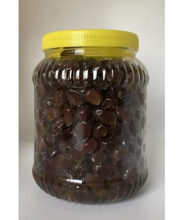 RUH BEY OLIVES Large Black Olives in Brine 1.6 Kg - Buy Online on GoSupps.com