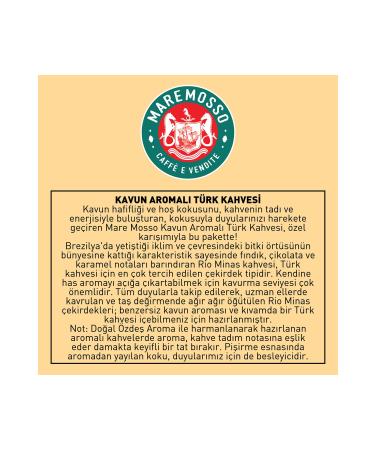 Mare Mosso Caffe Vendite Melon Flavored Turkish Coffee 250 Gr. - Buy Online on GoSupps.com
