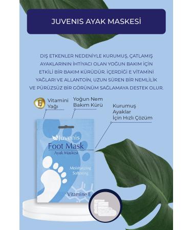 Juvenis Wheat Oil Vitamin E Moisturizing Anti-Crack 4-Piece Powerful Hand and Foot Mask Care Set - Buy Online on GoSupps.com