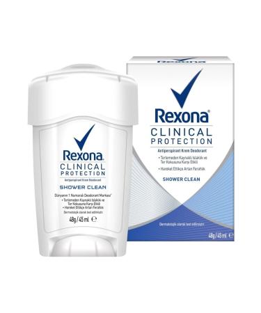 Rexona Deodorant Clinical Protection Shower Clean Stick 45 ml - Buy Online on GoSupps.com