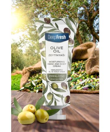 Deep Fresh Prebiotic Moisturizing Hand and Body Cream Olive Oil 50 ml 3 Pieces - Buy Online on GoSupps.com