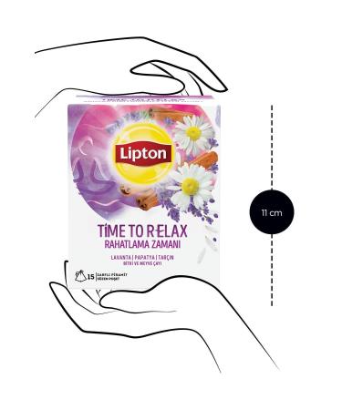 Lipton Time To Relax Cup Herbal Tea Bags 15 x 2 Pcs - Buy Online on GoSupps.com