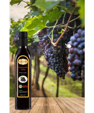 Hanzade Herbal Balsamic Vinegar 500 ml Natural Fermented Drinkable Glass Bottle Balsamic Vinegar (BS-894110) - Buy Online on GoSupps.com