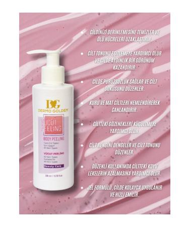 DG DERMO GOLDEN Face and Body Peeling // Suitable for All Skin Types // 200 ml - Buy Online on GoSupps.com