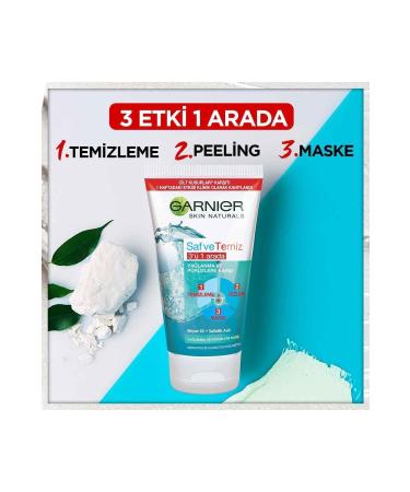 Garnier Pure & Clean 3 in 1 Peeling 150 ml - Buy Online on GoSupps.com