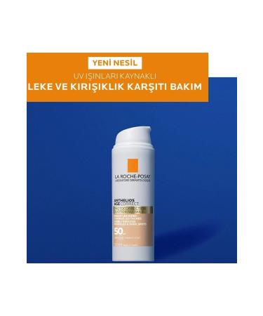 La Roche Posay Anthelios Age Correct - Anti-Blemish and Anti-Wrinkle SPF 50 Face Sun Cream 50 ml - Tinted - Buy Online on GoSupps.com
