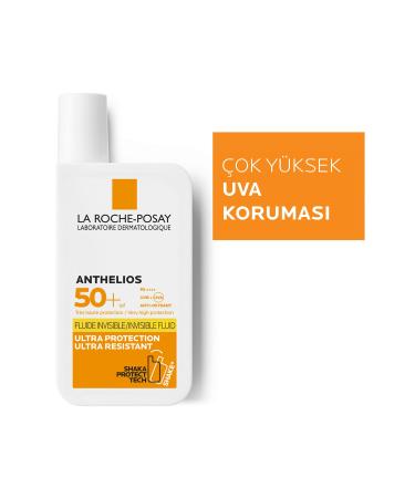 La Roche Posay Face Sun Cream - Anthelios Shaka Fluid Spf 50 + 50 Ml + Thermal Water 50 Ml - Buy Online on GoSupps.com