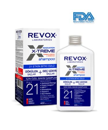 Revox X-treme Anti-Hair Loss Shampoo Special Hair Care for Hair Loss + Slow Hair Growth 400ml - Buy Online on GoSupps.com