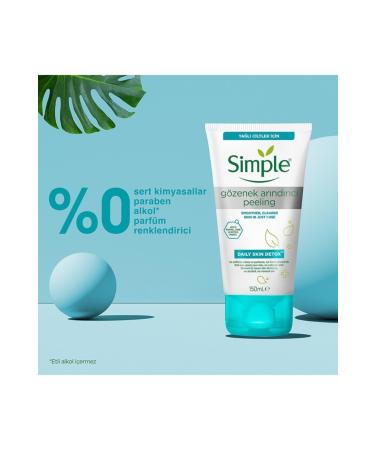 Simple Brand: Daily Skin Detox Pore Purifying Peeling 150 Ml Category: Facial Cleanser - Buy Online on GoSupps.com