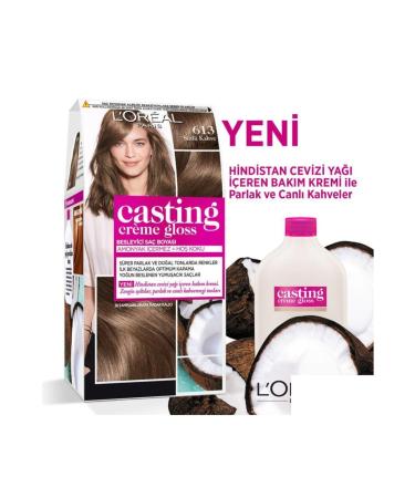 L'Oreal Paris Loreal Casting Creme Gloss 613 Milky Coffee Hair Dye - Buy Online on GoSupps.com