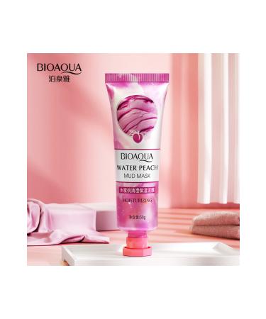 BIOAQUA Peach Moisturizing Brightening Mud Clay Mask 50 Gr - Buy Online on GoSupps.com