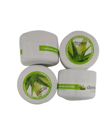 Dermokil 0 Natural Aloe Vera Extract and Clay Hand Face and Body Cream Set of 4 Pieces (300*4:1200 Ml) - Buy Online on GoSupps.com