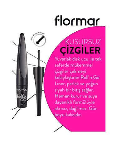 Flormar Intense Black Disc Tip Dipliner | 1 ml - Buy Online on GoSupps.com