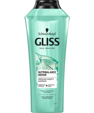 Gliss Nutribalance Shampoo 360 ml X2 Pieces + Makeup Bag - Buy Online on GoSupps.com