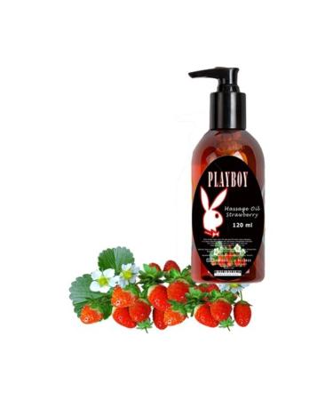 Playboy Massage Oil Strawberry And Vanilla Fragrances 120 Ml Strawberry And Vanilla Fragrances Body Massage Oil - Buy Online on GoSupps.com