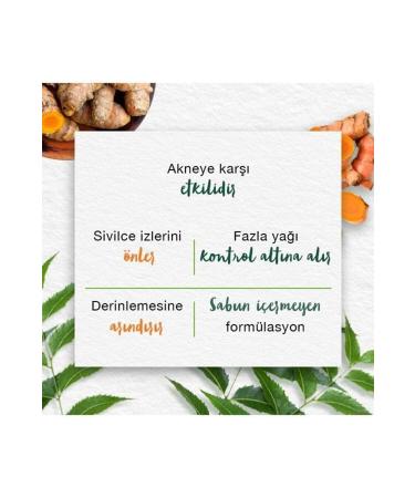 Himalaya Since 1930 Purifying Facial Cleanser and Mask Neem Turmeric Paraben Free Normal and Oily Skin - Buy Online on GoSupps.com