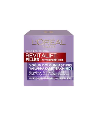 L'Oreal Paris Loreal Paris L'or al Paris Revitalift Filler Intensive Plumping Anti-Aging Night Cream - Buy Online on GoSupps.com