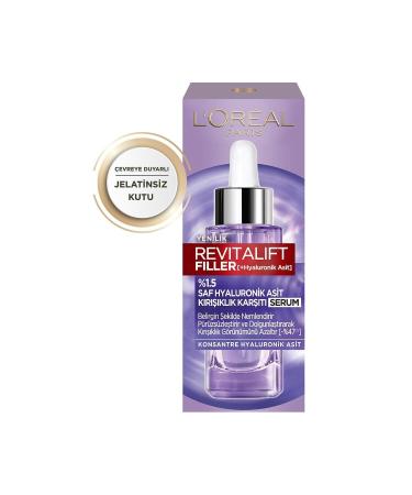L'Oreal Paris Revitalift Filler %1.5 Pure Hyaluronic Acid Anti-Wrinkle Face Serum 30ml Eye Serum 20ml Set of 2 - Buy Online on GoSupps.com