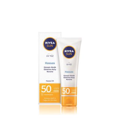 NIVEA Sun 50 Ml - Anti-Aging Q10 Spf 50 - Sun 50 Ml - Sensitive Skin Spf 50 2 Piece Set - Buy Online on GoSupps.com