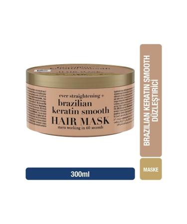 OGX Brazilian Keratin Smooth Hair Mask 300 ml--Hidden Beauty-- - Buy Online on GoSupps.com