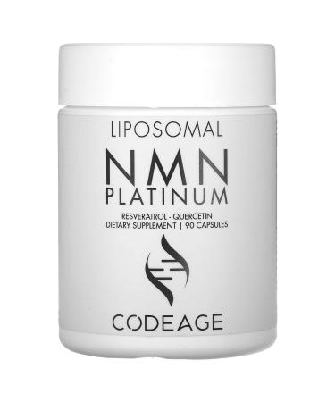 Codeage Liposomal NMN Platinum Resveratrol Quercetin -  90 Capsules