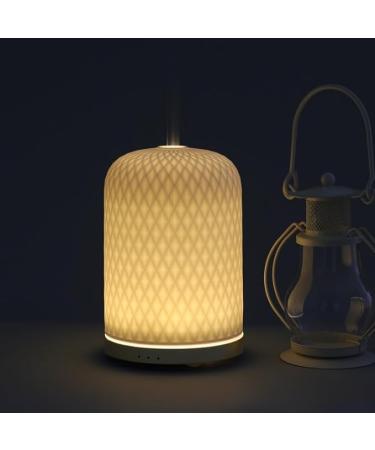 Luxelinc Ceramic Diffuser for Essential Oils - Perfect for Large Rooms USB Cable Warm Ambient Light Ideal Aromatherapy Home Decor & Gifts - Buy Online on GoSupps.com