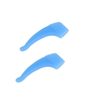 Gleavi pair of glasses tip ear hooks for earplugs glasses holder glasses Accessories glasses accessories glasses earrots made of silicone glasses made of silicone boots ear clip anti-slip frame blue 3