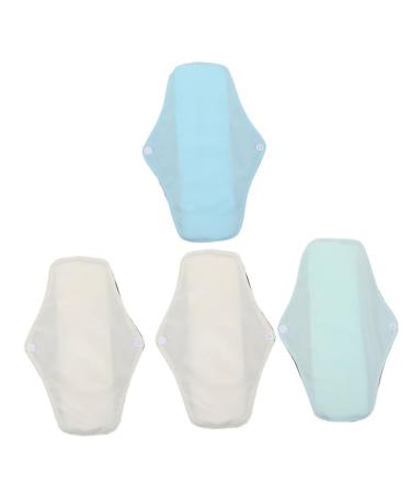 Women Menstrual Pads 4pcs Mesh Cloth Napkin Reusable Charcoal Menstrual Pads Washable Napkins Washable Pads Convenient Feminine Napkin Convenient Pad Pads for Women