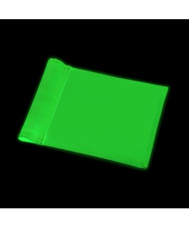 KINGTOP Fluorescent Glow Golf Flag Double Sided Glow-in-the-dark Putting Green Flags for Yard Novelty Backyard Light Storage Target Flag with Tube Insert Mini Pin Flag Measure 8" by 6" 1-Pack Glow Green- 1pk