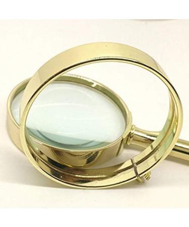 Magnifying Glass 20 Times HD Reading Identification Handheld Portable Copper Handle Made in China - Buy Online on GoSupps.com