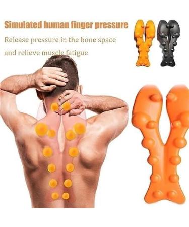 Trapezius Stretcher & Trigger Point Massager - Neck & Shoulder Relaxation Cushion (Orange) - Buy Online on GoSupps.com