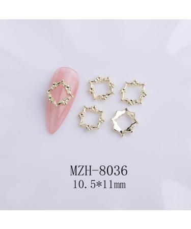 10pcs Nail Art Ribbon Bow Studs Silver Golden Metal 3D Butterfly Charms Nail Decoration Manicure DIY Design Accessories (8036) - Buy Online on GoSupps.com