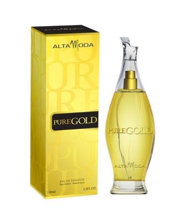 PURE GOLD POUR FEMME BY ALTA MODA PERFUME FOR WOMEN 3.3 OZ / 100 ML EAU DE TOILETTE SPRAY