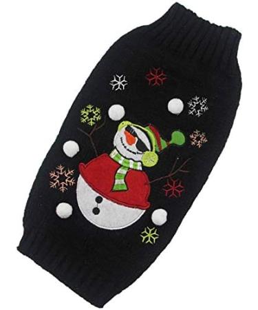 ABRRLO Christmas Dog Sweater - Warm & Cozy Pet Sweater for Small Medium Dogs - Snowman Design - Buy Online on GoSupps.com