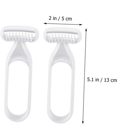 Angoily 2-in-1 Armpit Knife & Face Epilator Razor for Women - Body Hair Removal Tool & Eyebrow Shaper - Gray 13x5cm - Buy Online on GoSupps.com