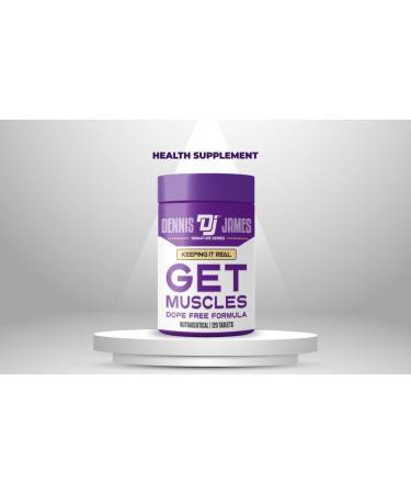 DENNIS JAMES Signature Series Get Muscles - 120 Tablets | Enhance Strength & Recovery | 60 Servings - Shop Internationally - Buy Online on GoSupps.com