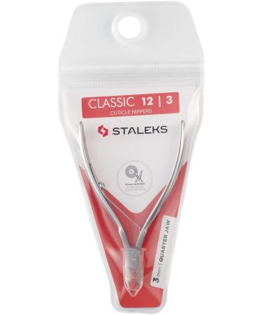 Staleks Pro Classic 12 Cuticle Nippers 1/4 Jaw - 0.12 Inch (3mm) - Professional Manicure Tool for Home and Salon use - Buy Online on GoSupps.com