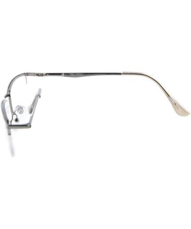 Eyekepper Half Rim Metal Reading Glasses - Spring Hinge Metallic Blue Grey +2.00 | International Shipping Available - Buy Online on GoSupps.com