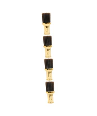 4 pieces of powder brush for the body of the shaving brush hairdresser cleaning brush retractable make-up brush bronzer brushes for the face powder donor plastic care needs naked man 13.5x6.cmx4pcs gold colors 4 pieces