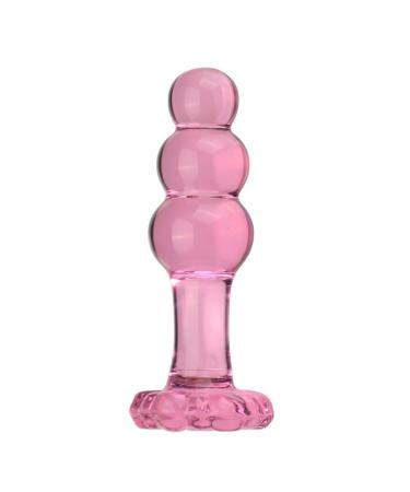 Pink Rose Glass Three Bead Glass Toy weyun