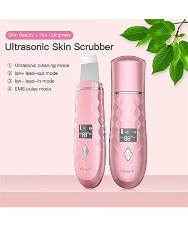 Ultrasonic Skin Scrubber Heater Face Cleaning Spots Dirt Blackhead Remover Whitening Lifting Slimming Cleaner Face Care Tools 45 - Buy Online on GoSupps.com