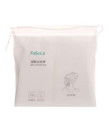 Lurrose make-up accessories 200pcs make-up remover pad lint-free cotton square soft facial cleaning cotton pads soft cosmetic cotton wiped make-up removal deliveries
