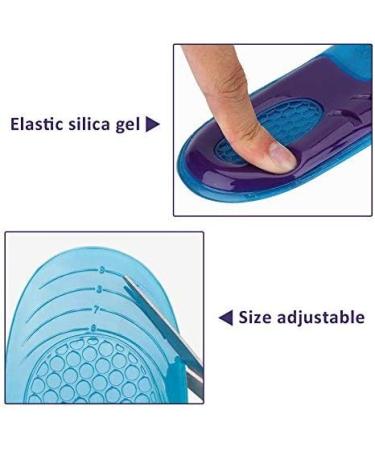 Alomejor Gel Sport Insoles for Men & Women - Orthopedic Shockproof Deodorant Silicone Inserts | Comfortable Inserts S (33-37) - Buy Online on GoSupps.com