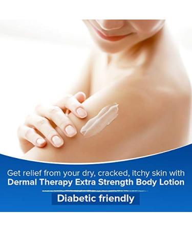 Dermal Therapy Extra Strength Body Lotion - Hydrating Treatment for Dry Cracked Skin | 5% Alpha Hydroxy Acids, 10% Urea | 8 fl. oz (Two Pack) - Buy Online on GoSupps.com
