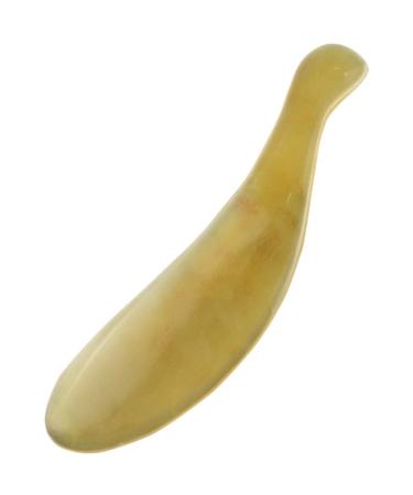 Facial Massager Spa Skincare Gua Sha Stone Eye Chin Neck and Body Muscle Relaxation and Relief Anti-Wrinkle and Anti-Aging Facial Sculptor Yellow Trumpet